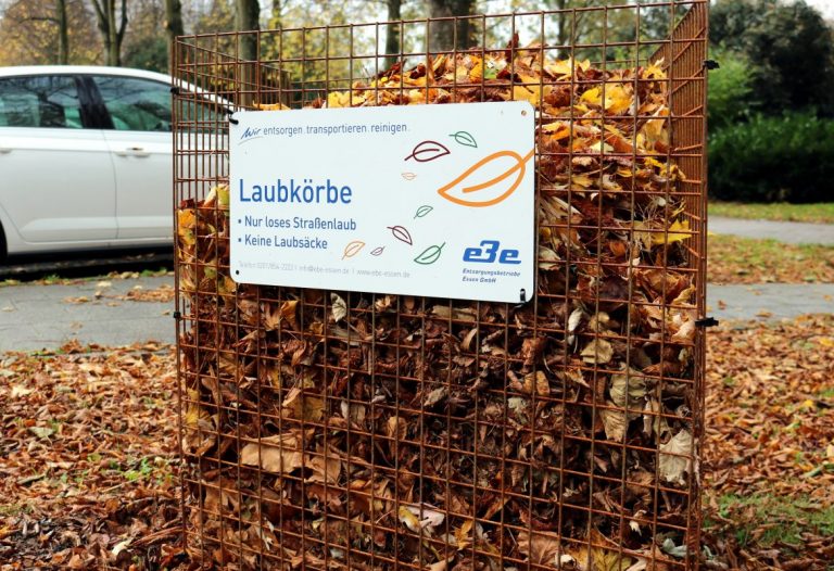 Laubkörbe in Essen: EBE ziehen positives Fazit