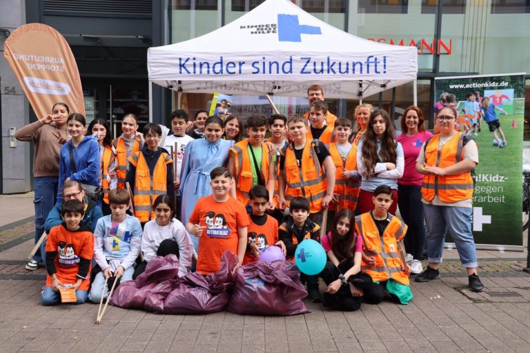 Abfall sammeln für den guten Zweck